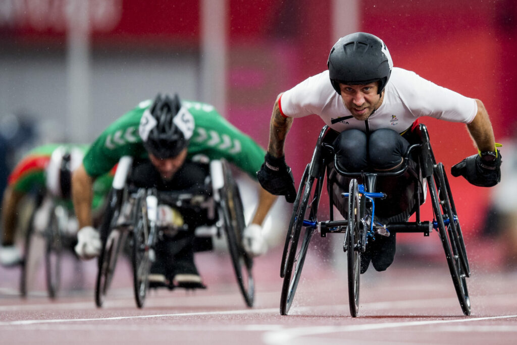 Belgian para-athlete breaks world record 100m wheelchair sprint