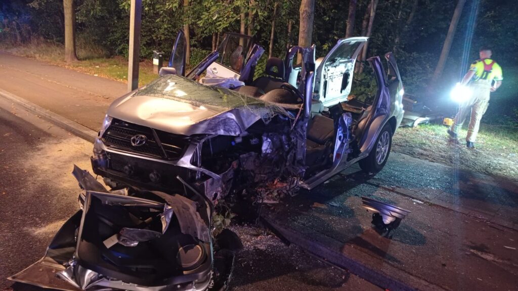 Woman seriously injured following car collision with tree