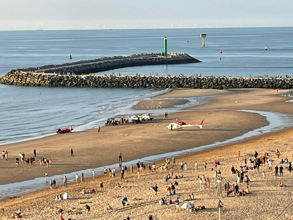 Ostend beach partially evacuated following war munitions discovery