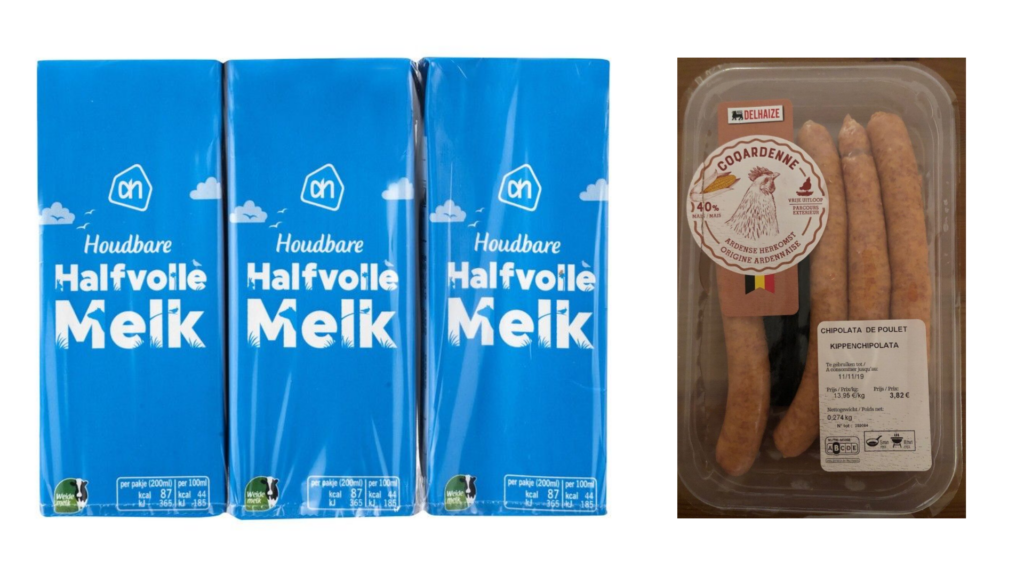 Delhaize recalls salmonella-contaminated chicken chipolata, AH recalls milk