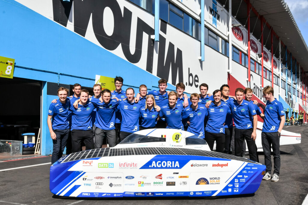 KU Leuven team finish second in solar-powered car race