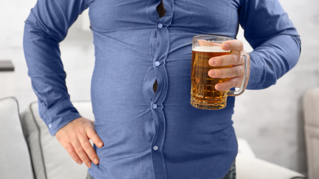 Weight gain from alcohol more complex than the 'beer belly'
