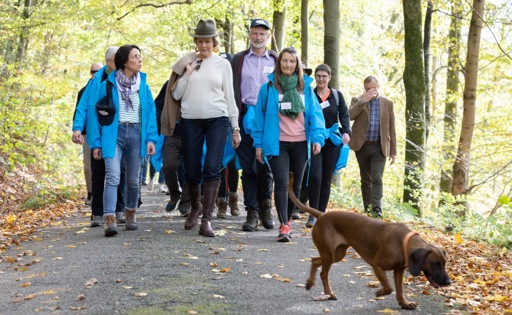 Queen Mathilde walks for mental well-being in the St Hubert forest