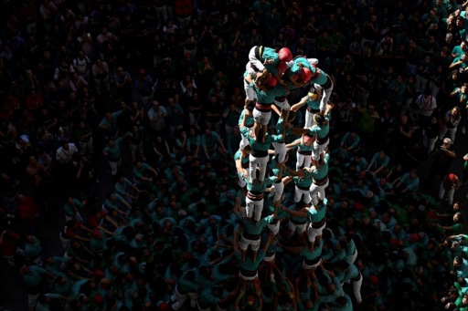 The human pyramid contest returns to Spain