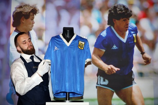 Legendary Maradona jersey on show in Qatar at 2022 World Cup