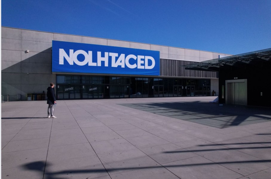 Decathlon changes name to 'Nolhtaced' in three Belgian cities