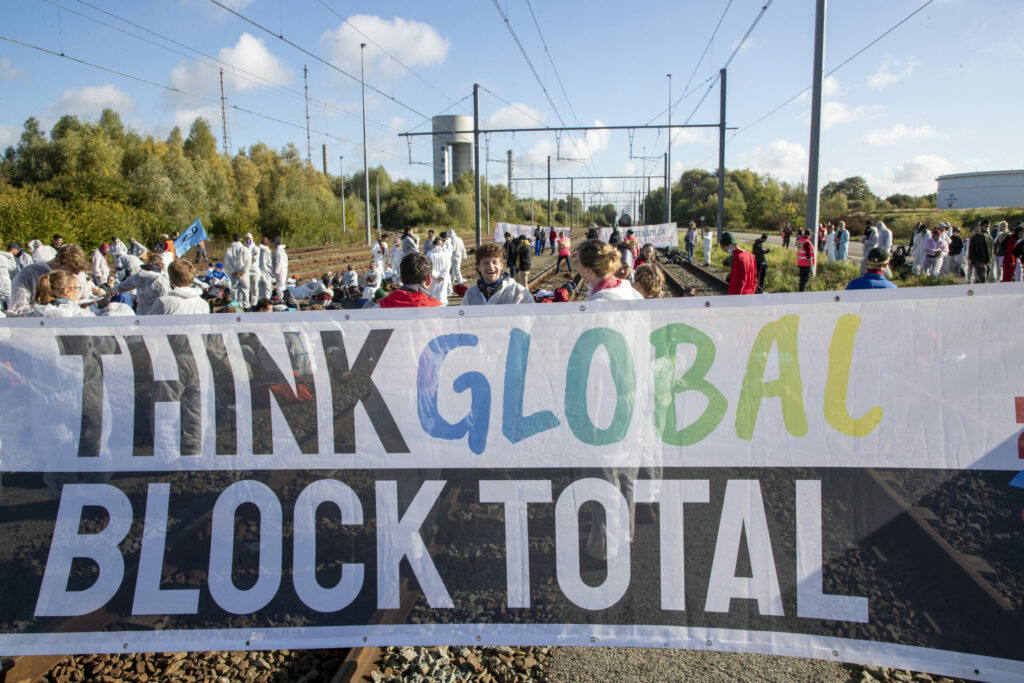'Ecological and social disaster': Climate activists block TotalEnergies site in Wallonia