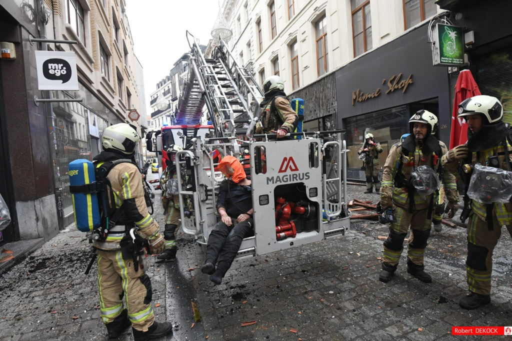 Major explosion caused by gas leak in centre of Brussels