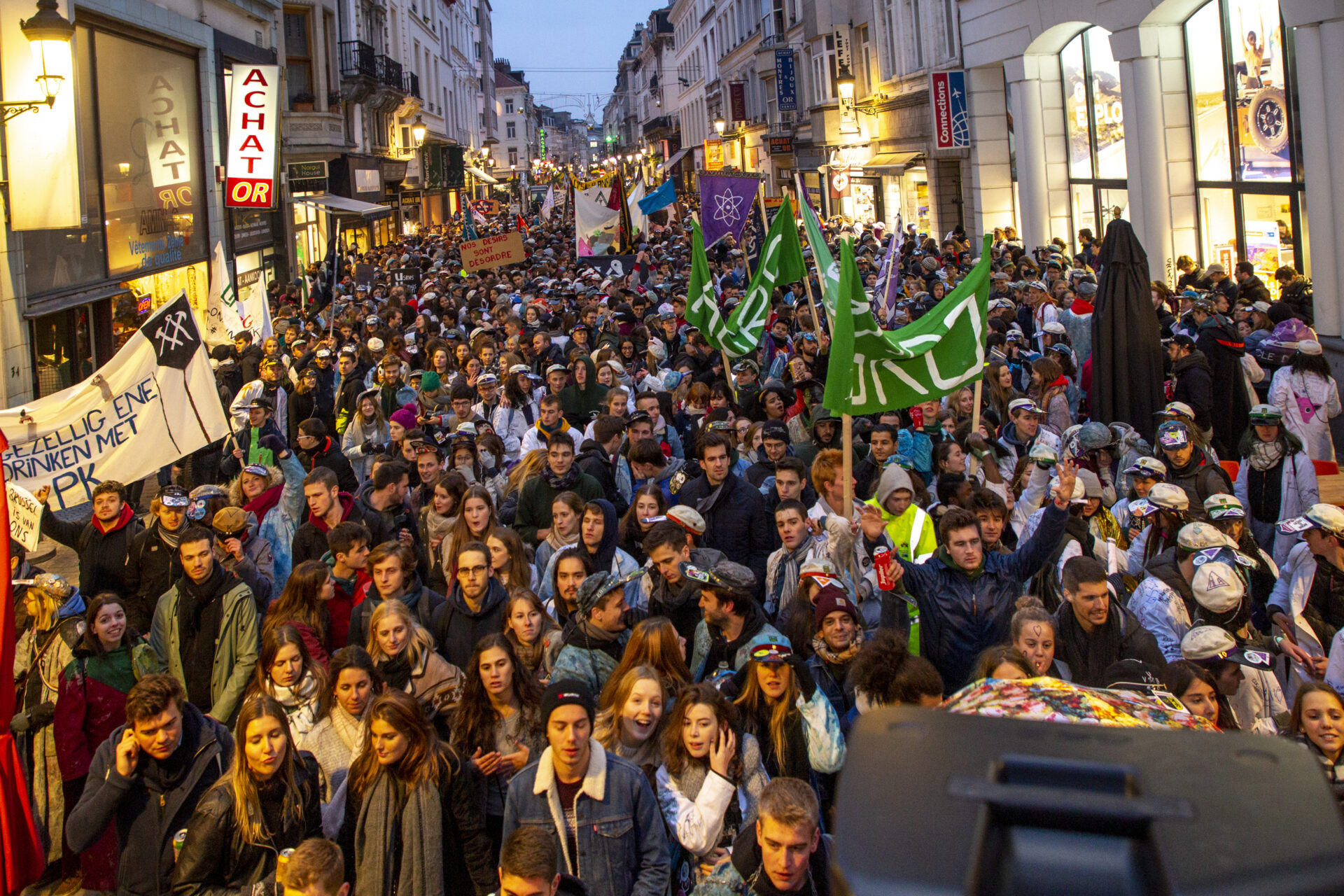 Brussels universities commemorate founder after three-year break