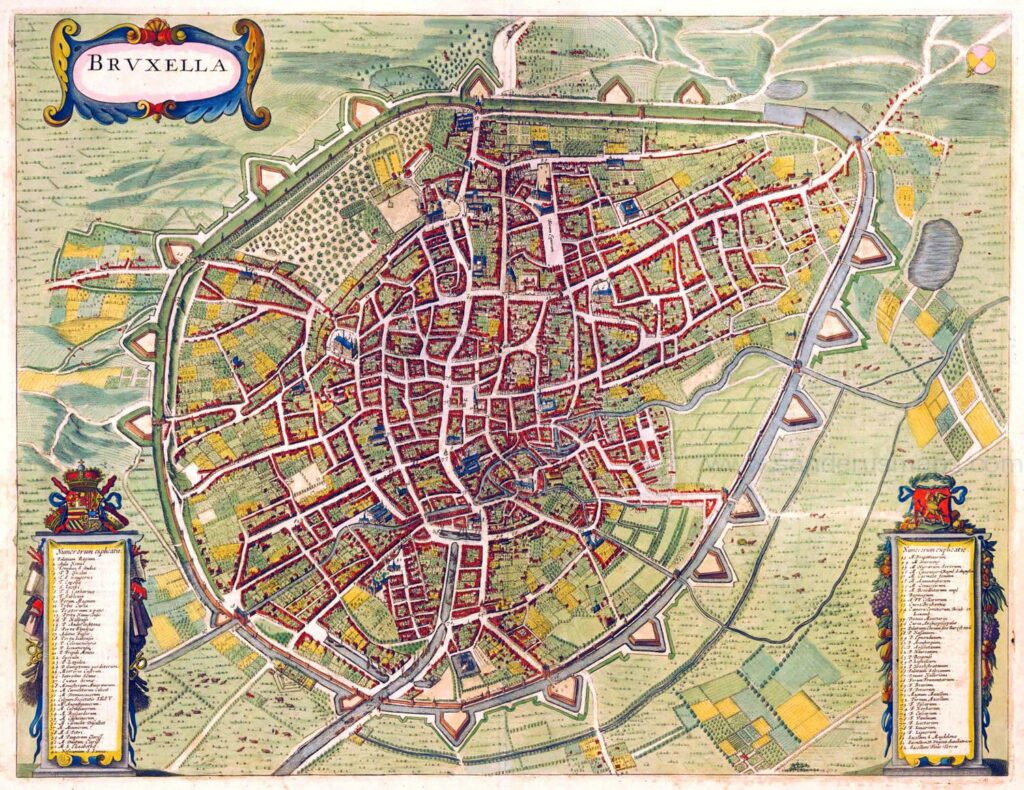 Brussels Is A Complicated City   7b3cb024 Brussels Vintage Map 1024x790 