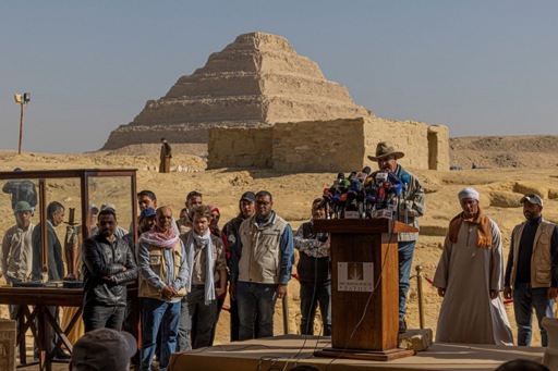 Egypt unveils four new pharaonic tombs and a mummy