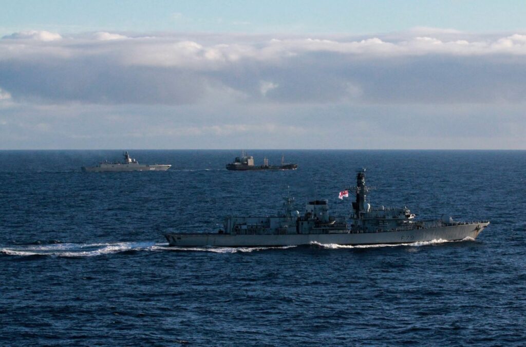Missile-bearing Russian warship sails past Belgian coast