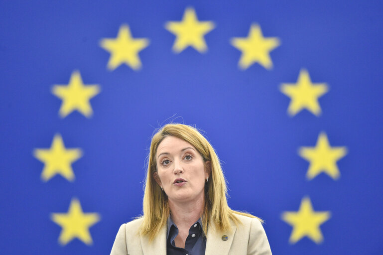 European Parliament chief urges EU to unite as it's being 'squeezed from East and West'