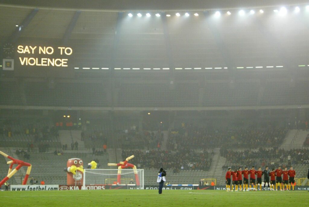 Over 1,800 years of stadium bans imposed on Belgian football hooligans