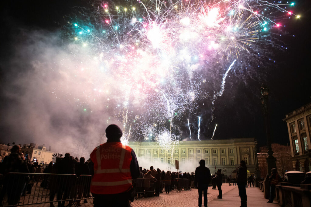 Brussels NYE 2023 fireworks – in photos