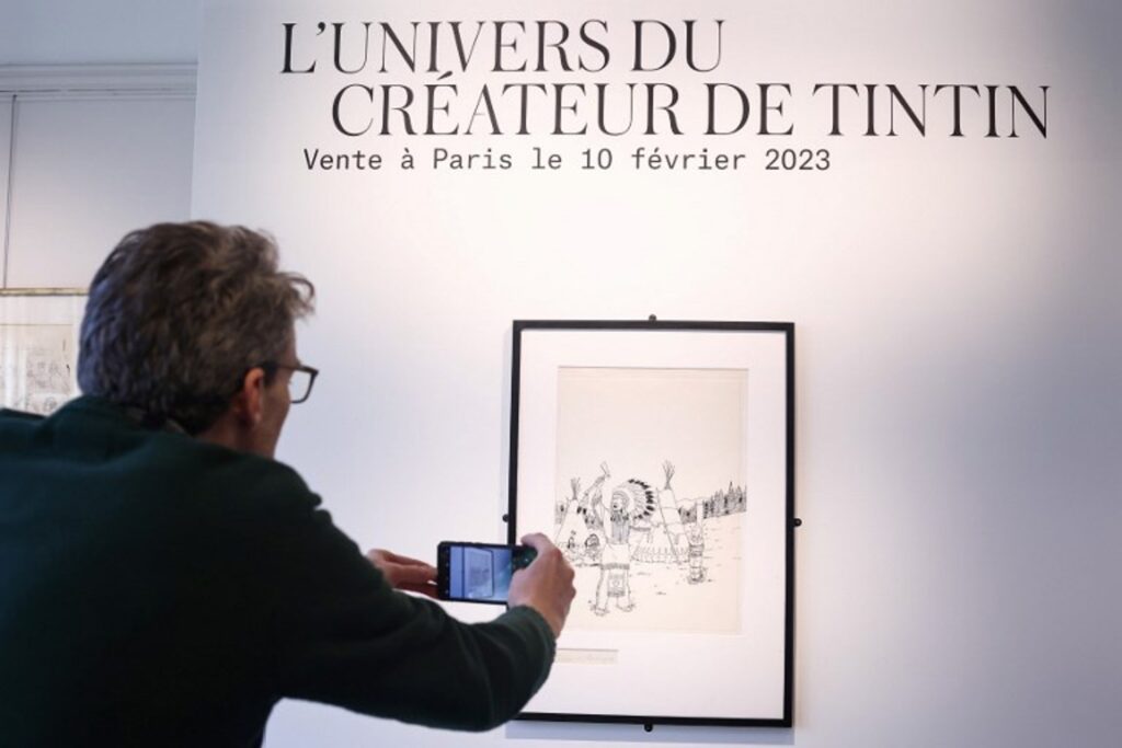 Tintin drawing sold for €2.16 million