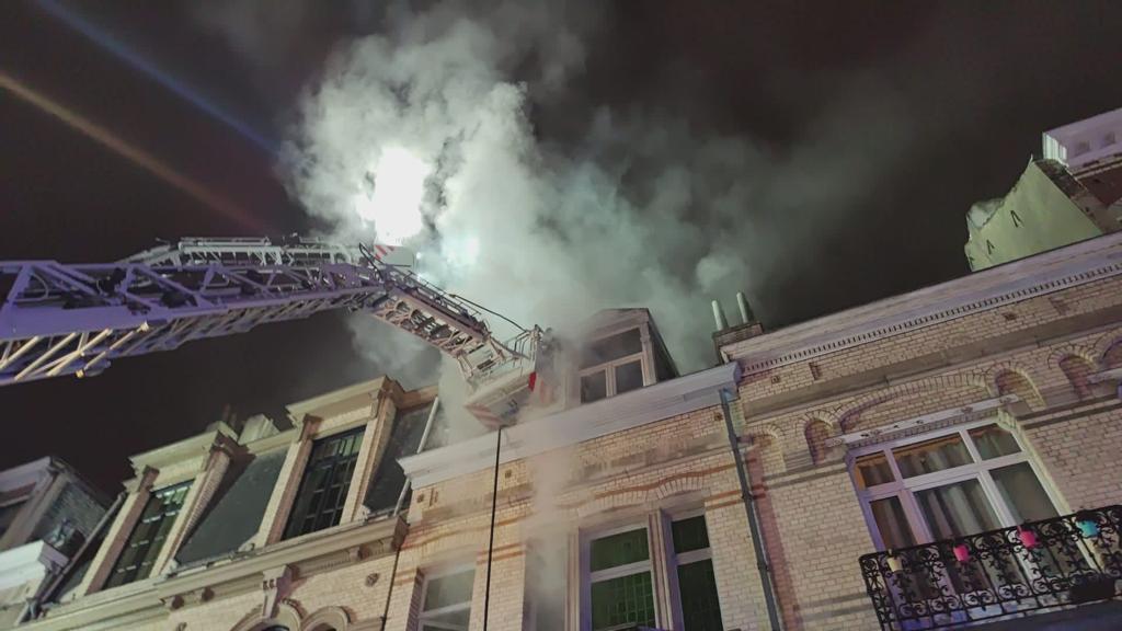 Fire breaks out in terraced home in Brussels