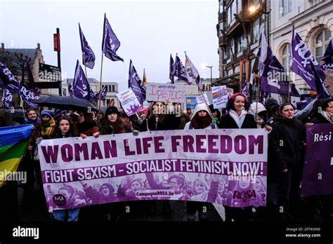 International Women's Day: Some 5,000 persons march in Brussels