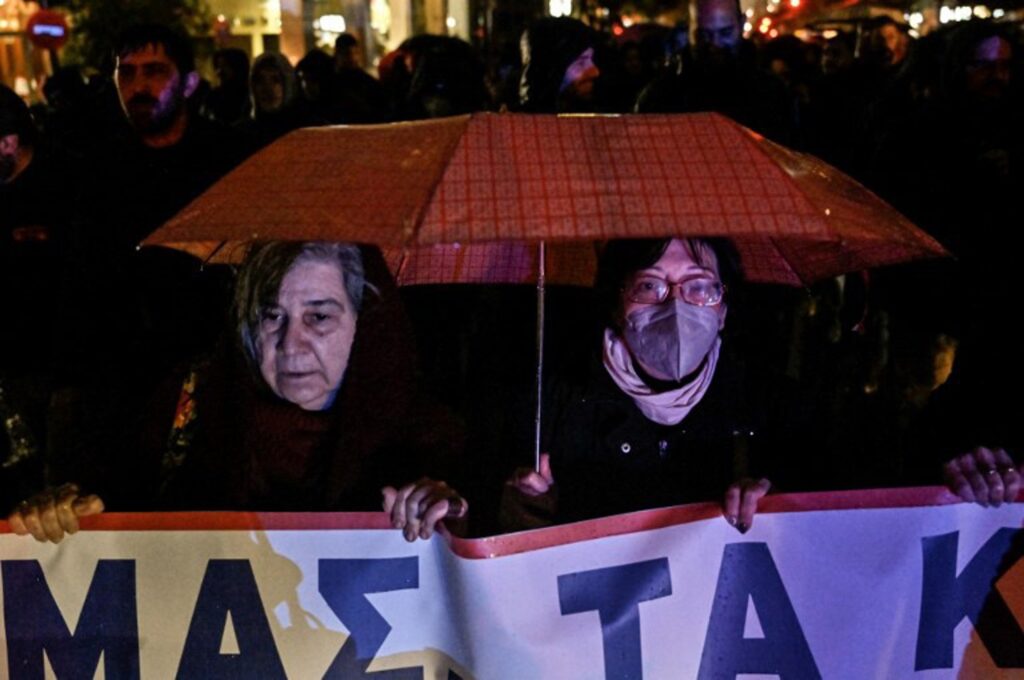 About 2,000 protesters gather in Thessaloniki following train disaster