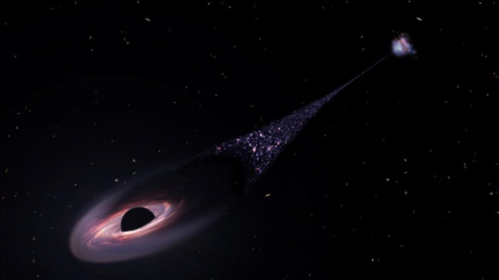 New supersonic, star-spawning black hole spotted
