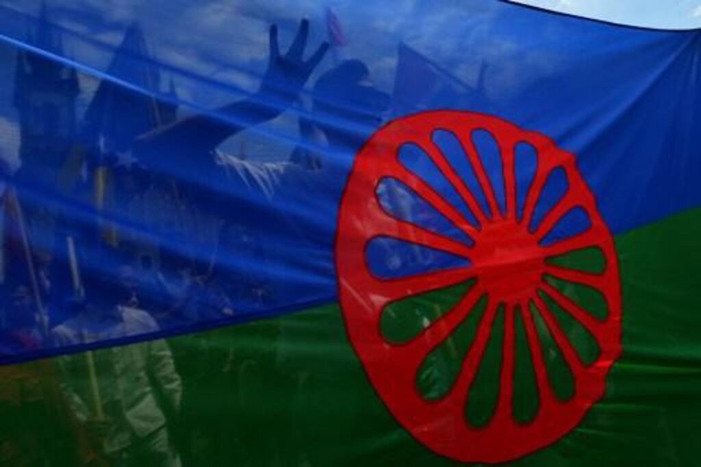 Brussels celebrates Roma Day at the Place de la Bourse on Saturday