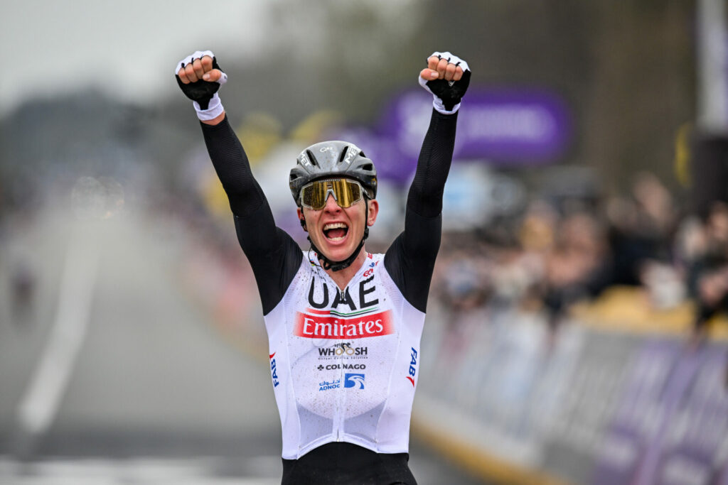Tadej Pogacar wins the Tour of Flanders