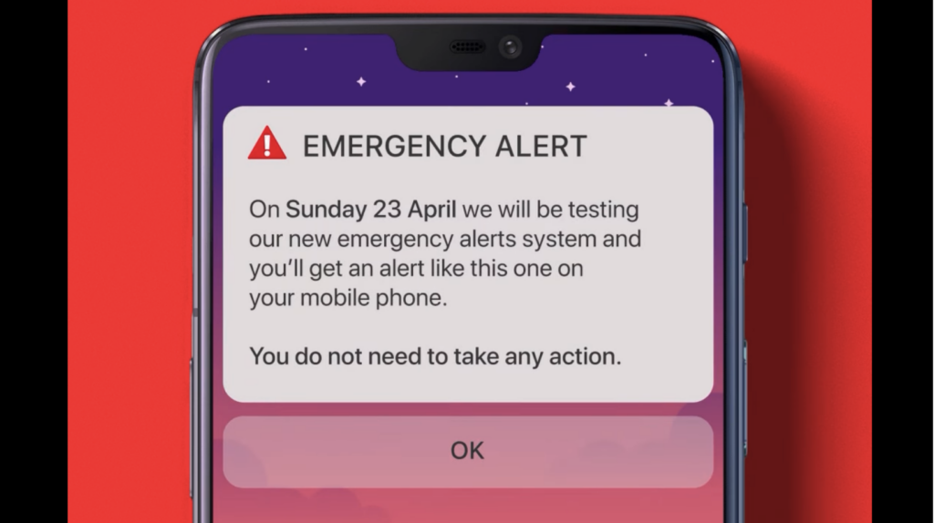 UK tests new mobile phone alert system