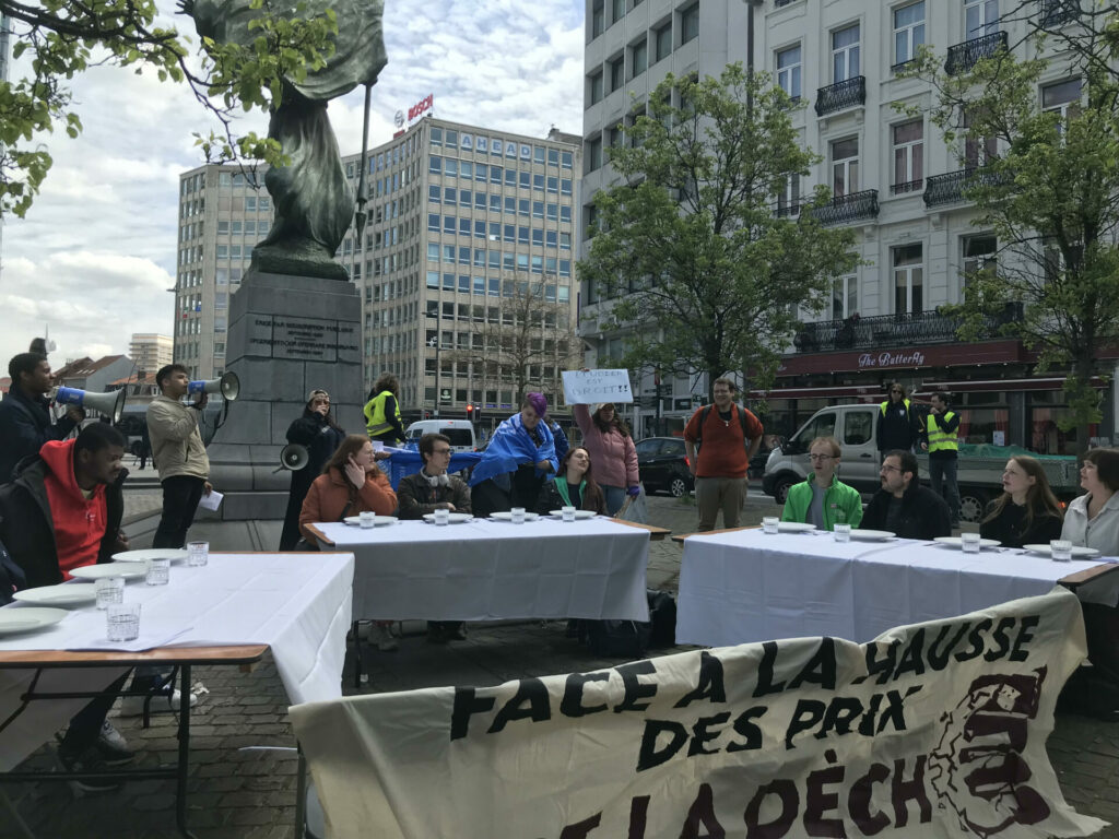 University Students Protest In Brussels For €2 School Meals