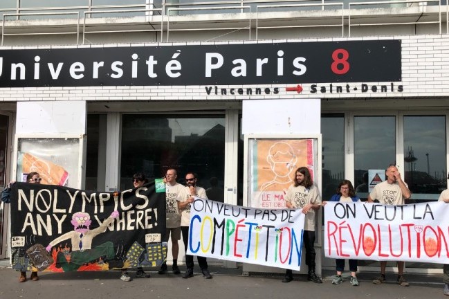 French pension protesters target 2024 Olympics with new disruption tactics