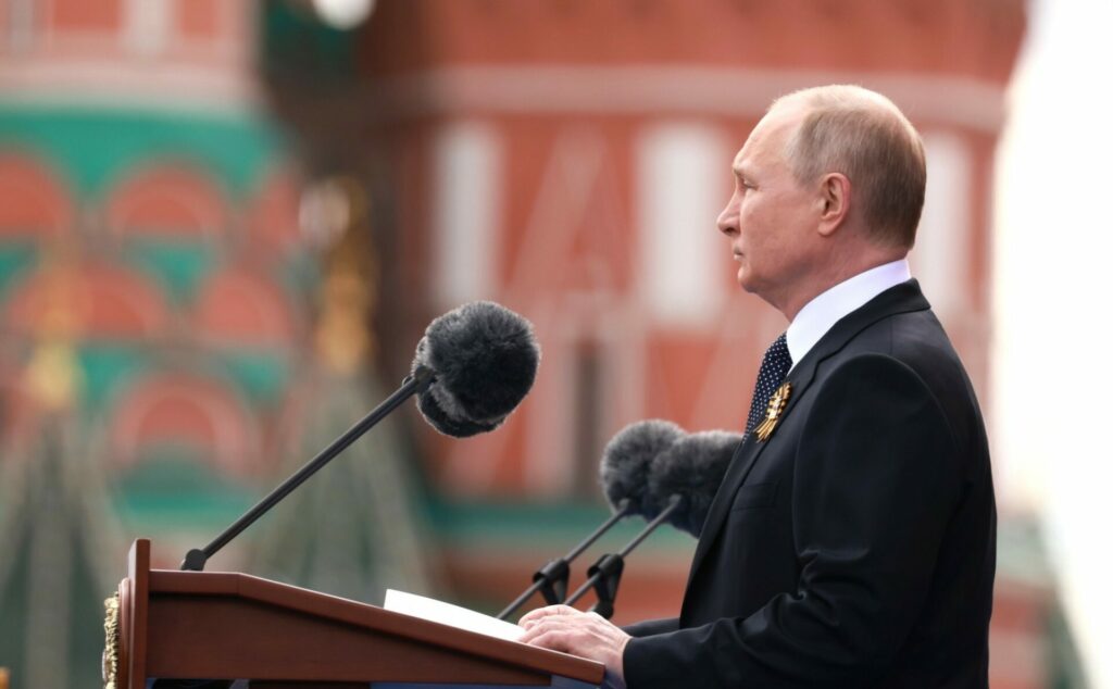 Putin claims 'real war' being waged against Russia in Victory Day speech
