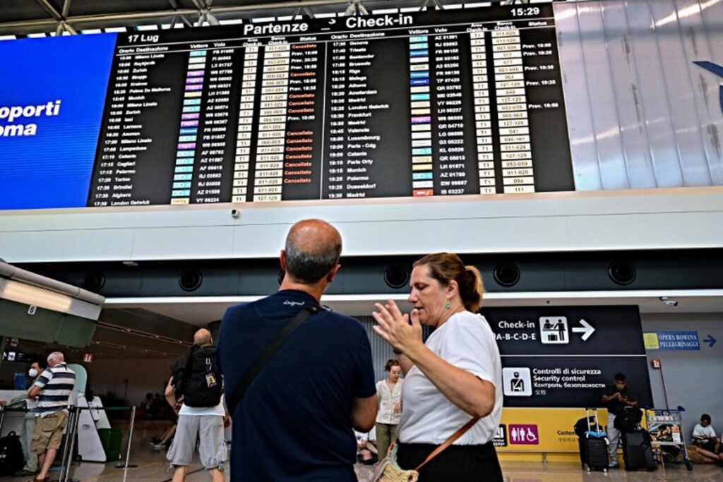 Flights from Brussels to Italy disrupted