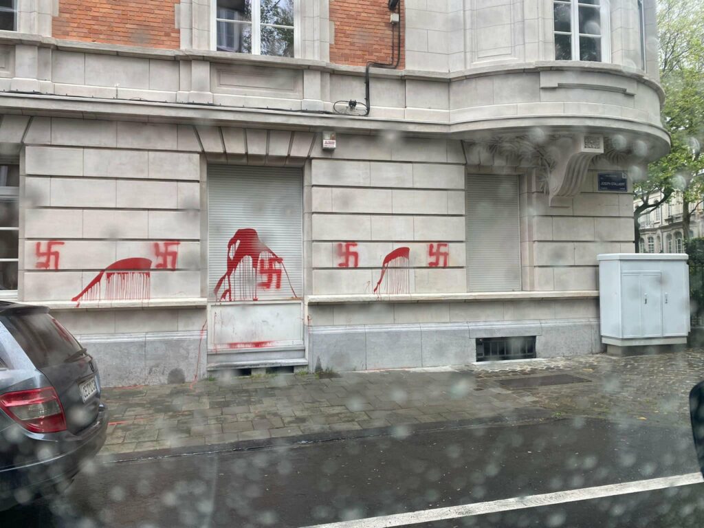 Anti-Semitic graffiti appears in Brussels