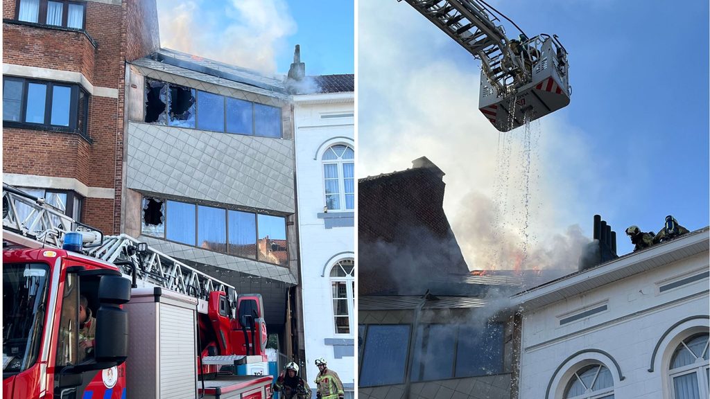 Fire in Schaerbeek: One person seriously injured after jumping out of window