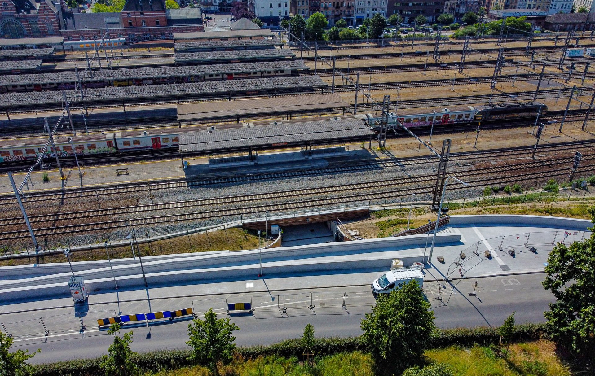 Pedestrian tunnel underneath Schaerbeek station opens today