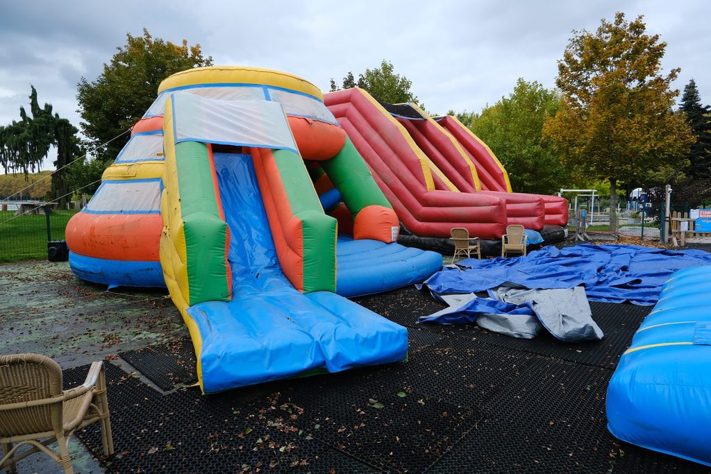 Forty-year-old seriously injured after falling from bouncy castle
