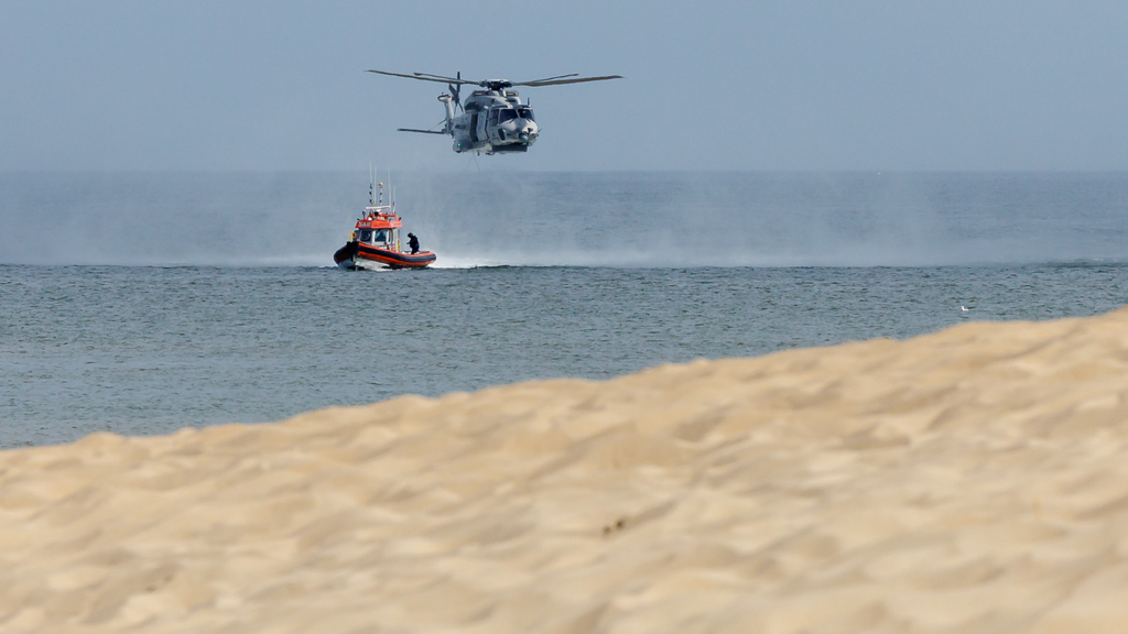 Large-scale rescue exercise off the coast of Zeebrugge