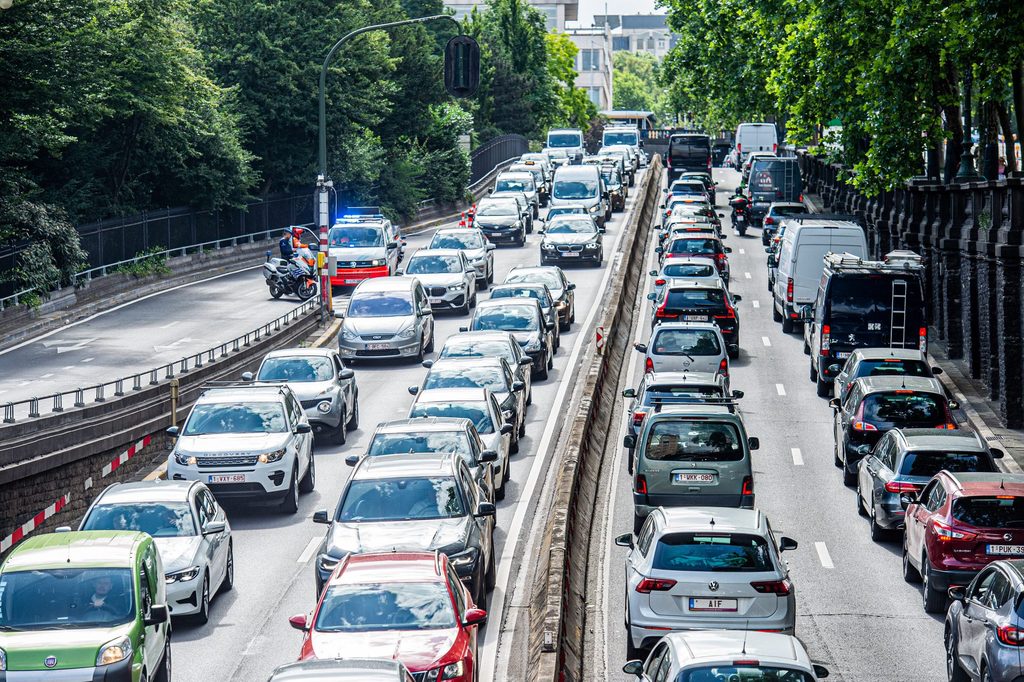 Traffic disruption on Brussels inner ring road due to repairs