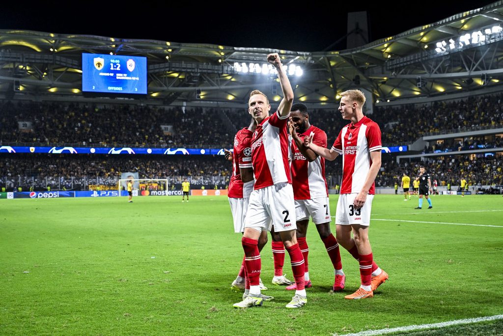 Antwerp make history after qualifying for Champions League group stages for first time
