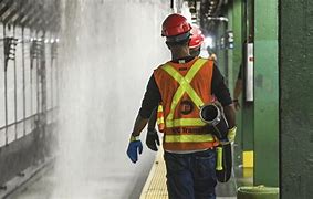 Burst water main causes spectacular flooding at New York's Times Square station