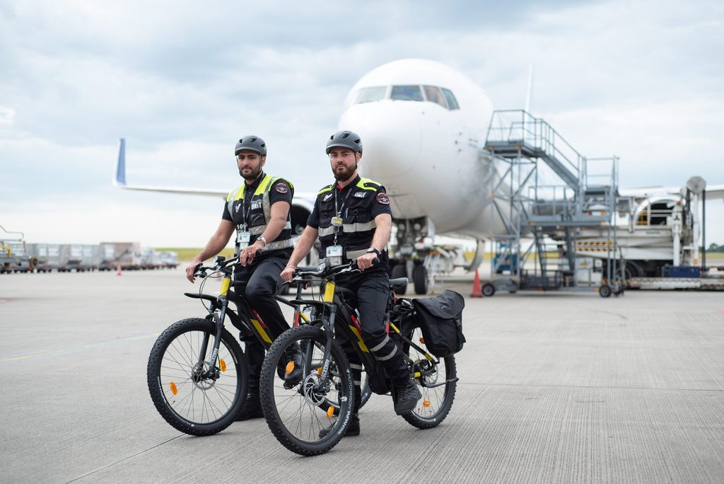 Eco-friendly patrols: Liège airport security now on electric bikes