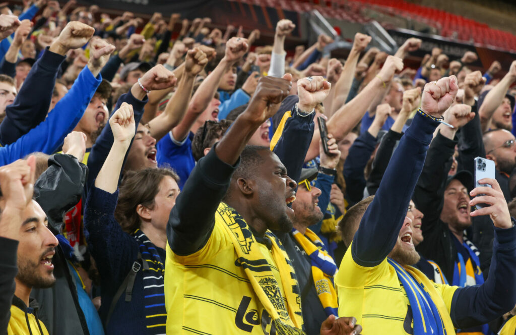 Union Saint-Gilloise fans steal the show at Anfield