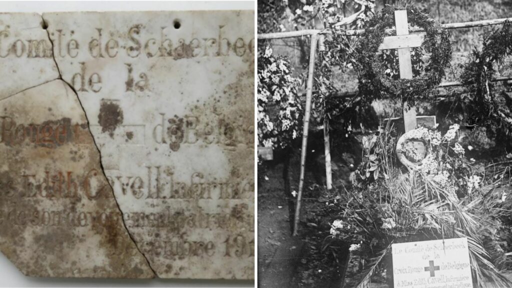 A mysterious discovery: First World War hero Edith Cavell's plaque found in British garage