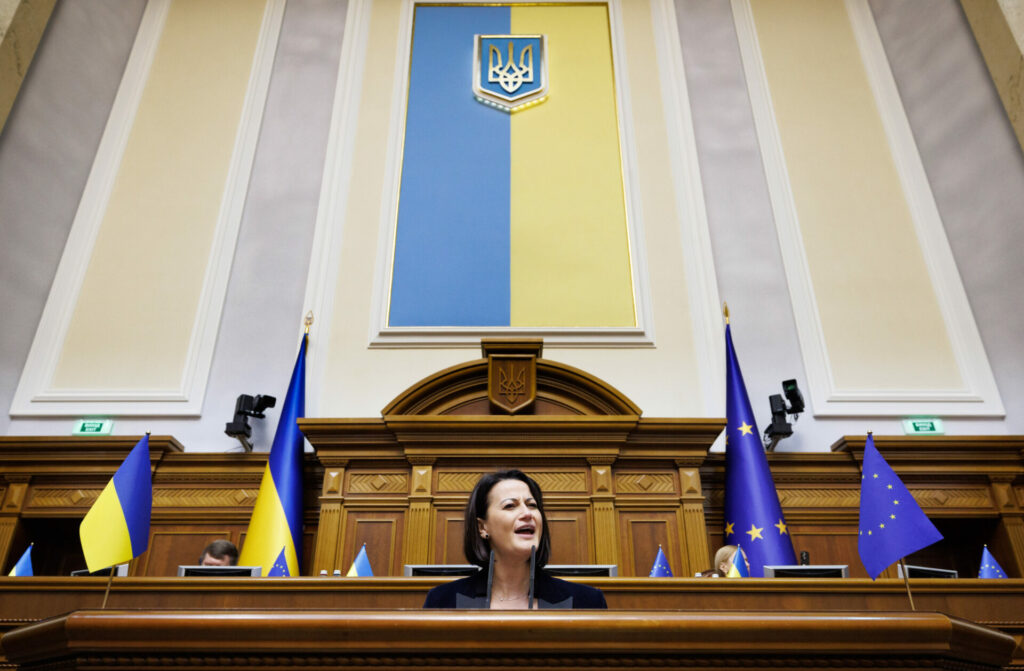 Belgian Senate President addresses Ukrainian Parliament in Kyiv