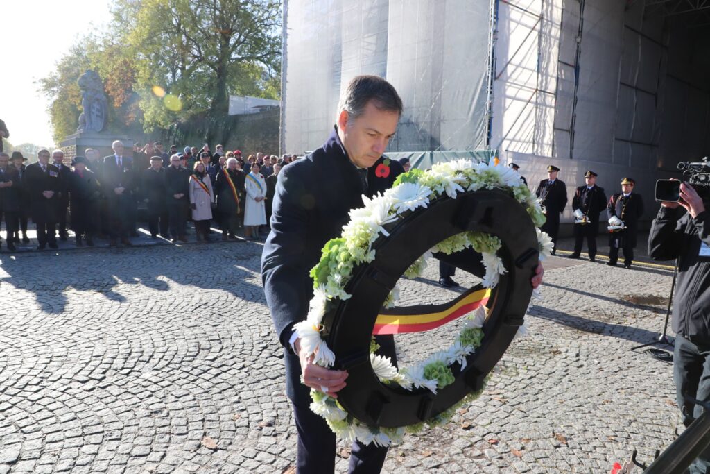 Prime Minister De Croo commemorates Armistice with references to Ukraine and Middle East