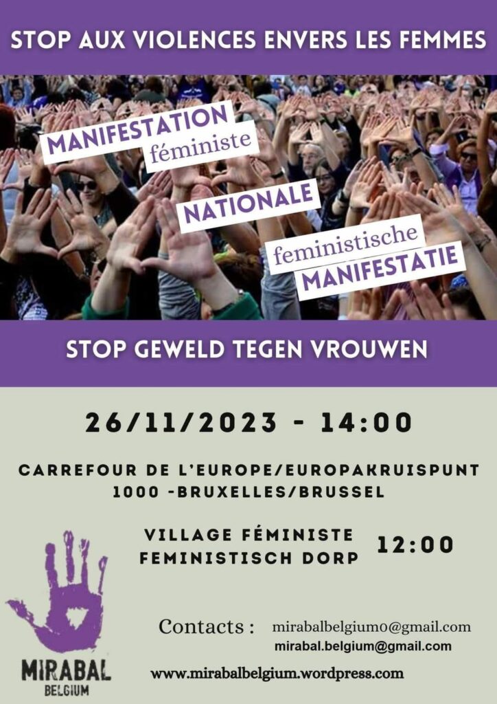 Thousands demonstrate against gender-based violence in Brussels