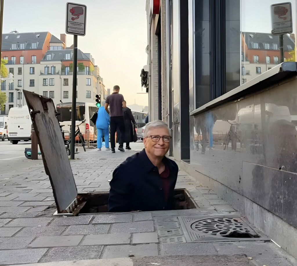 'It stinks!': Bill Gates visits Brussels' sewer system