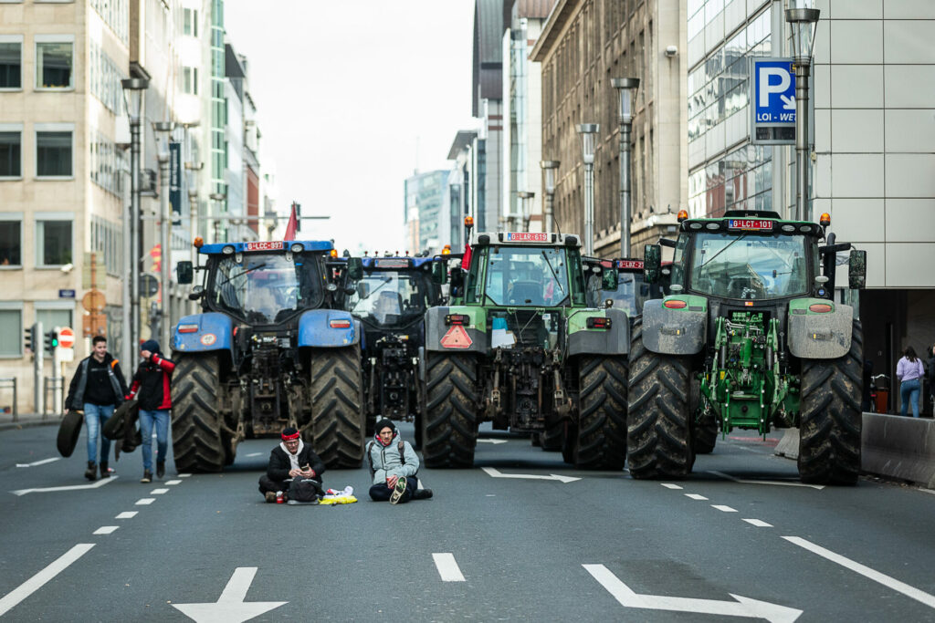 Farmers roll into Brussels as protests flare up across Europe