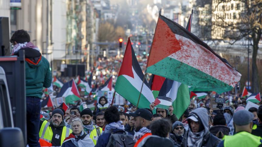 27,000 people march in Brussels to demand ceasefire in Gaza