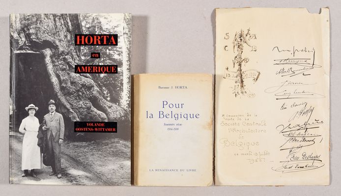Unique historical documents by Victor Horta up for auction in Brussels