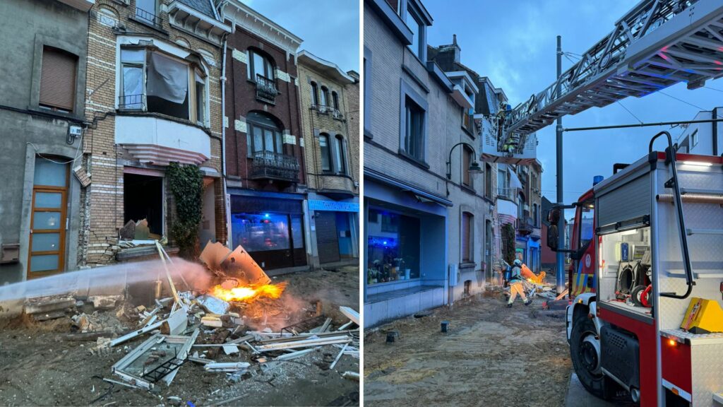 Three injured in gas explosion in Brussels, 672 people evacuated